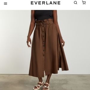 NWT Everlane Button Front Skirt